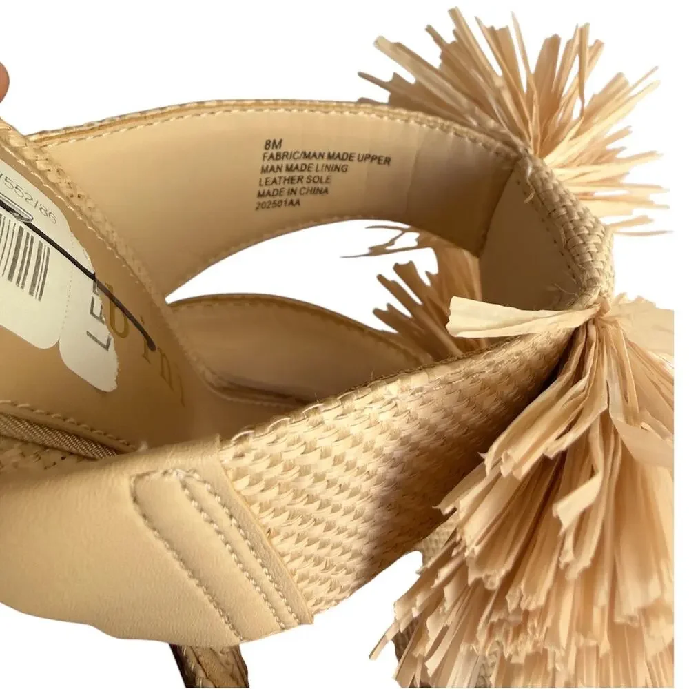 Gianni Bini Raffia Knot Block Heel Mule - Picture 7 of 8